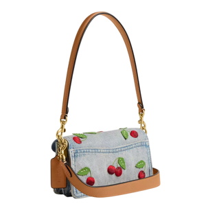 Coach Tabby Shoulder Bag 20 With Cherry Embroidery